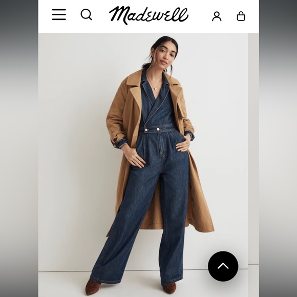 MADEWELL Denim Tailored Jumpsuit in Norvell Wash SIZE 2 - Picture 5 of 11
